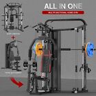 Home Gym System Workout Station Smith Machine With 138lb Weight Stacks