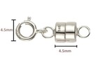 4 5mm 14k Magnetic Clasp Converter 1 2  Extender Solid White Gold Spring Ring Us