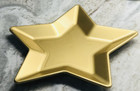 Plastic Decorative Gold Color Star Shape Charger Plate  1  11 1 2 -new-ship 24hr