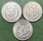 Lot Of Three  3  1921  p  Morgan Silver Dollars Bu Uncirculated