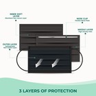 50 Pack Face Mask 3 Ply Ear Loop Non Medical Surgical Nose   Mouth Dust Cover