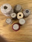 Antique Silkateen Cotton Knitting Crochet Thread Spools