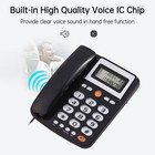 Desktop Corded Landline Phone Corded Telephone With Caller Id   Hands Free F0i0