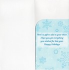 Simple Happy Holidays Gift Card Money Holder  Snowflakes By Gallant Greetings     