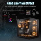 6-pack 120mm Infinite Mirror Design Case Pwm Control   Argb Fans