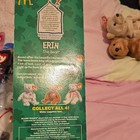 Erin The Bear 1997 Mcdonalds Ty Beanie Baby With Rare 1993 oak Brook Tag Errors