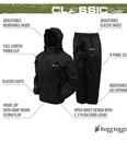 Frogg Toggs Xl All Purpose Rain Suit Pants And Jacket Stone   Black Ap102br-105