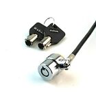 Ruban Notebook Lock And Security Cable  pc laptop  Two Keys 6 2 Foot  Black 