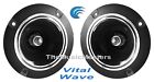 Pair 4 Inch Blue Led Super Bullet Horn Tweeter Speaker Car Home Stereo Pro Audio