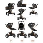 2 In 1 Convertible Baby Stroller With Bassinet 360   Rotatable One-click Folding