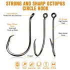 Dovesun 5 0 Offset Circle Hooks - 70pcs 2x Strong Fishing Hooks For Catfish Bass