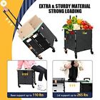  Foldable Utility Cart Portable Rolling Crate Handcart Shopping Trolley Green