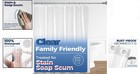 Luxurious Clear Shower Curtain Liner 72 x72  - Waterproof Peva Design