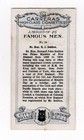 Famous Men Cigarette Card 1927  24 Richard Sedan - Nz Prime Minister