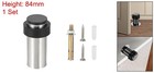 Cylindrical Door Stopper 3 3  Height Rubber Bumper Door Stop Silver