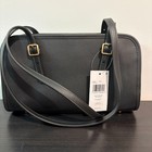 Coach Swing Zip Small Leather Shoulder Bag Brass Black Cm565 Nwt Authentic