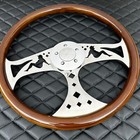 18  Fat Boy Steering Wheel Real Wood  freightliner  Kenworth  Peterbilt  Volvo 