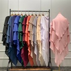 Ramadan One Piece Prayer Scarf Hijab Khimar Muslim Women Niqab Dress Abaya Arab