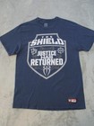 Wwe The Shield Shirt Mens Large Blue Justice Has Returned Graphic Tee Wrestling