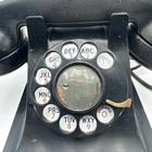 Western Electric Black Rotary Desk Phone Model 500 Bakelite Vintage 1950s