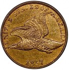 1857 Flying Eagle Cent Cacg Au58