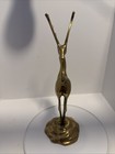 Vintage Brass Deer 13 5 Inches Tall Mid Century Very Nice