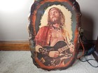 1970 s Ted Nugent 33  X 22   Lacquered Wood Panel Wall Art