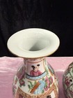 Pair Of Antique Chinese Rose Mandarin Famille Rose Vases - 19th Century 8   h 4   d