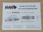 Kilmat 50 Mil 50 Sqft Car Sound Deadening Mat  Butyl Automotive Sound Deadener 