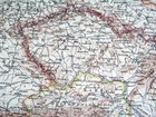1927 Vintage Map Of Hungary Czechoslovakia Poland Ukraine Romania Yugoslavia