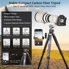 40mm Tube Compact  Travel Tripod Carbon Fiber Camera  Tripod 52mm Ball Head