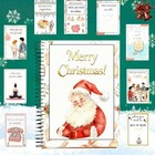 Christmas Gift Card Book  5x8 Inch Spiral Bound With 38 Beautifully Pre-desig   
