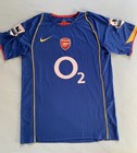 Thierry Henry Signed Arsenal Jersey Blue  14 Xl     Beckett Certified Auto Bas Coa