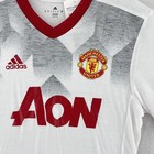 Manchester United Men s Prematch Adidas Jersey Home Size Small White Adizero