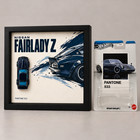 Nissan Fairlady Z Pantone 533 Hot Wheels 1 64 Diecast Shadow Box Jdm Wall Art