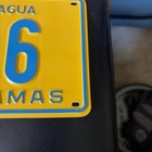 Bahamas License Plate inagua Motor Cycle  Clean  Low Number 