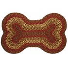 Ihf Dog Bone Rug - Cinnamon Braided Dog Bone Rug