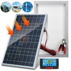 30w Solar Panel 12v Battery Trickle Charger W  Controller Maintainer Boat Car Rv