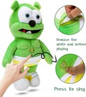 New Gummy Bear Plush Green Singing Bear Toy Christmas Celebration Props Toys