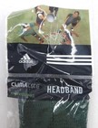Adidas Climalite Headband Green Terry Embroidered Logo Stretch Cotton nylon