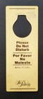 The Peabody Hotel Plastic Do Not Disturb Doorknob Hanger Memphis Tennessee