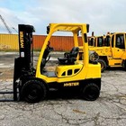 2021 Hyster H50ft 5000lb Used Forklift Lp Gas Triple Mast Sideshift 6020 Hours