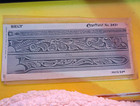 Vintage 1953 Craftaid No  2431 Leather Belt Tooling Template Craftool Floral