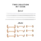Eletiuo 13 Pack Filled Adjustable  2mm  5mm  3mm  5mm   Gilded transparent