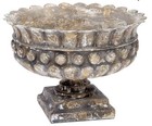Old World Design Pompeii Decorative Bowl In Distressed Grey   From Paynes Gray