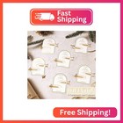 12pcs 6cards No Bend Hair Clips Bridesmaid Creaseless Acrylic Resin Flat Clip Ac