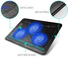 Usb Cooling Pad Led Light Radiator 3 Fans Cooler Stand Laptop Pc Notebook 16 5  