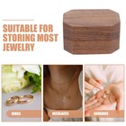 Wooden Box Black Walnut Bride Portable Holder Container Jewelry Storage  