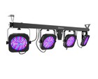 Chauvet Dj 4bar Ils Tri-color Rgb Wash Light Setup W tripod Stand bag footswitch