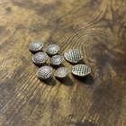 Holland   Sherry Replacement Blazer Buttons Gold Blue Basket Weave Criss Cross
